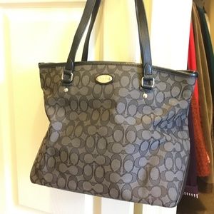 Coach logo bucket bag